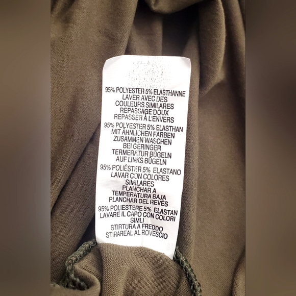 Pretty Little Thing Khaki Military Green Dress Ruched Bodycon Size 12 NWT - Picture 9 of 12